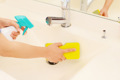 洗面所クリーニング