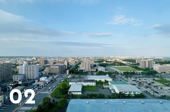 地域密着なので担当現場に通いやすい